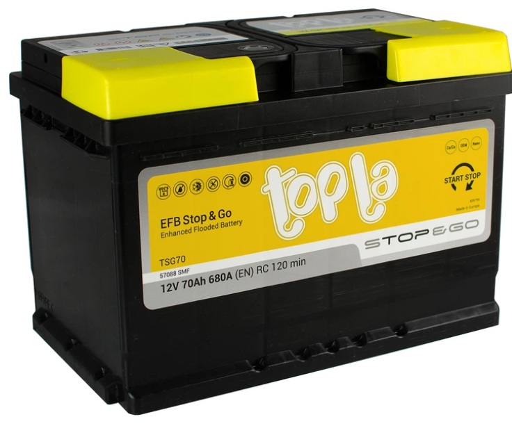 Акумулятор Topla 70 Ah/12V EFB Euro (0)